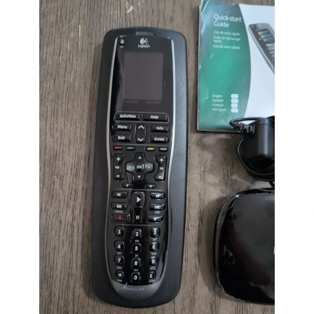 Logitech Harmony 900 Touch Screen Universal Remote Control - No Charger Untested